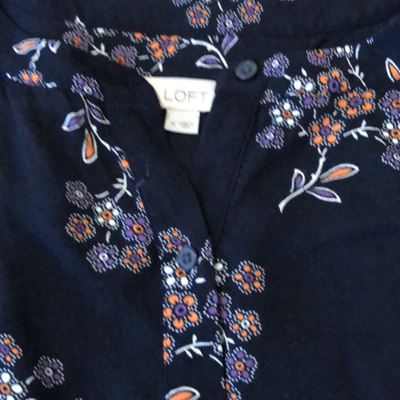 Loft long sleeve floral dress medium - Picture 2 of 6